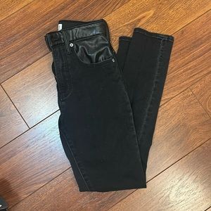Abercrombie Black Mixed Fabric Jeans